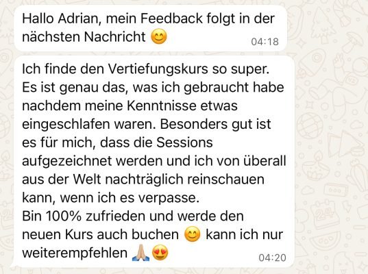FeedbackVertiefungskurs1